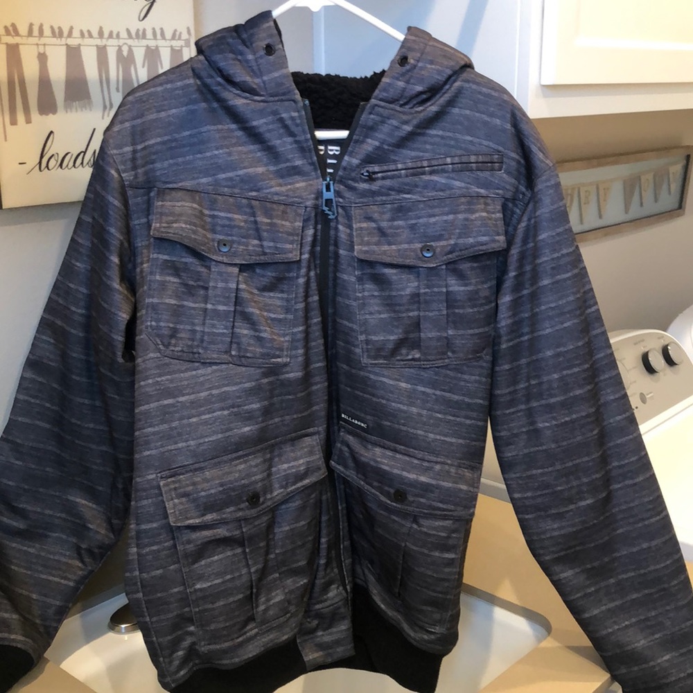 Men’s billabong Sherpa hooded zip up sweatshirts
